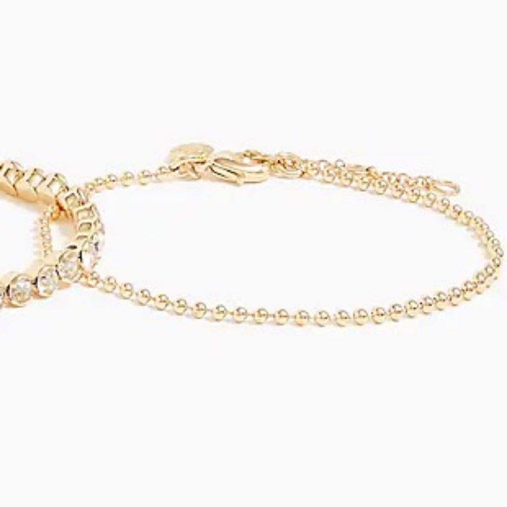 J. CREW Tennis Bracelet Set Three Bracelets Crystals NWT - Picture 7 of 10